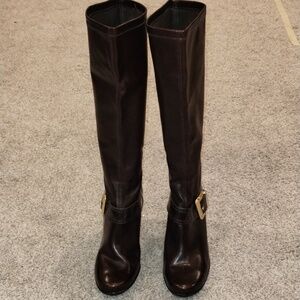 Franco Sarto Black Over the Knee Boots